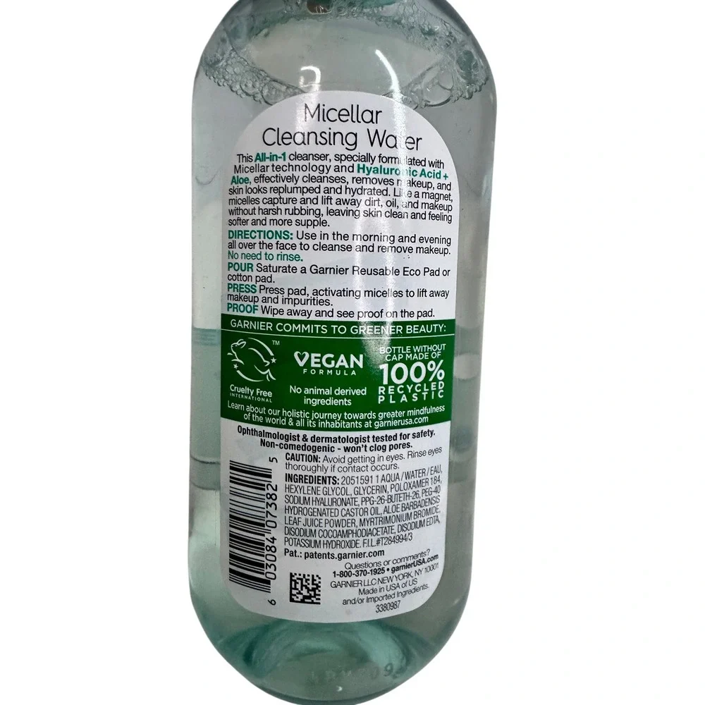 Garnier‎ SkinActive Micellar Cleansing Water with Hyaluronic Acid Aloe All-in-1